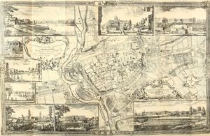 존 로크가 그린 1744년 엑서터 지도