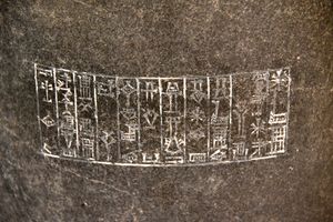 구데아가 엔릴에게 바친 제물이라고 적힌 설형 문자 비문(기원전 2144-2124년경)