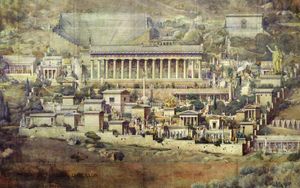 프랑스 건축가 알베르 투르네르의 고대 델포이에 대한 추정 삽화