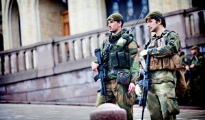 노르웨이 향토방위군 대원들.