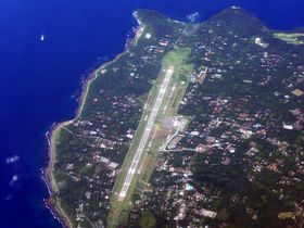 오시마 공항 조감도 (2009년 촬영)
