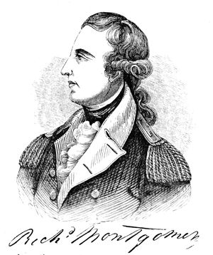 1775년 자필 서명이 있는 리처드 몽고메리 소장