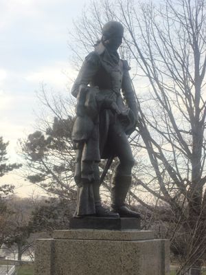 몽고메리 동상은 필라델피아 미술관 근처에 있다.