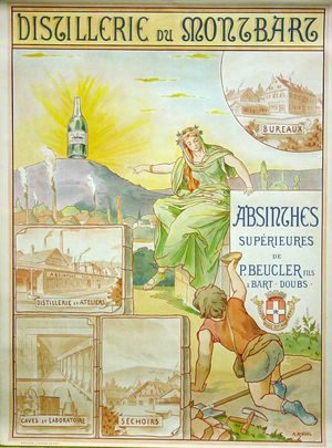 압생트 뷰클러 광고 포스터