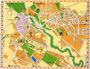 메크네스 시가지 지도