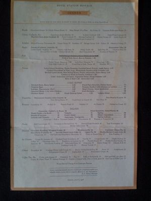 1928년 스테이틀러 버팔로 쿡 샐러드