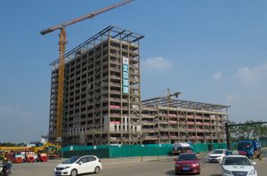 2018년 7월 건설중인 동 캠퍼스