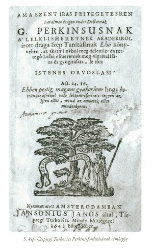 퍼킨스의 작품 헝가리어 번역본, 1648