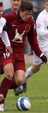 2008년 루빈 카잔에서 활약하는 밀로셰비치