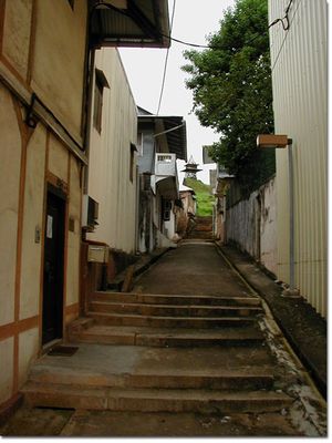 포르트 세페루에서 멀지 않은 보행자 거리.