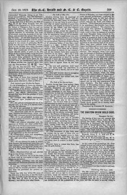 1879년 10월 류큐 처분과 관련하여 노스 차이나 헤럴드에 게재된 쇼 네이와 삼사관, 15개 조항의 서약 번역본