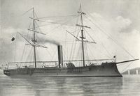 준공 당시의 본 함을 우현에서 그린 그림.