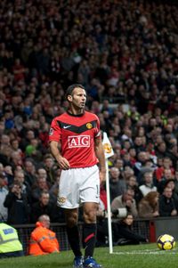 2009년 11월 에버턴 FC전의 긱스