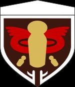 육상자위대 동북방면대의 구 부대장. 고케시와 "동북"의 글자를 도안화했다.