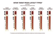  타라프 현 및 페그(peg) 배치 선호도 및 전체 개수