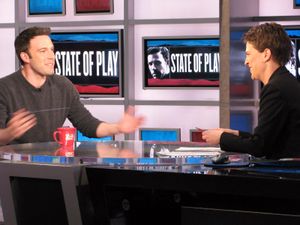 《레이철 매도 쇼》에 출연한 벤 애플렉 (2009년 4월 16일)