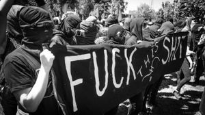 2017년 8월 27일 버클리 시위에서의 안티파 집회