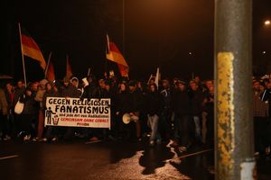 페기다 시위 현장