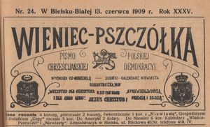 1909년 비엘스코비아와에서 발행된 폴란드 신문