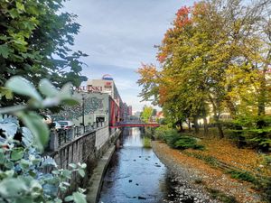 도심의 비아와 강