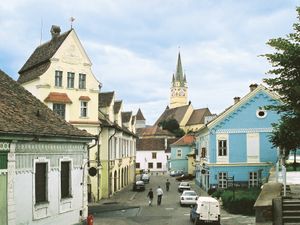 2006년 메디아슈/메디아스의 역사적인 시내 중심가