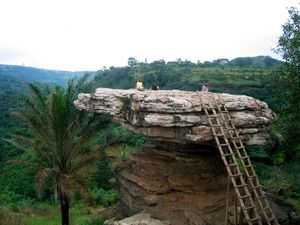 우산 바위(Umbrella Rock) 근처의 코포리두아(Koforidua)