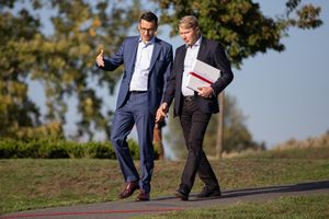 2018년 하키넨과 폴란드 총리 마테우슈 모라비에츠키