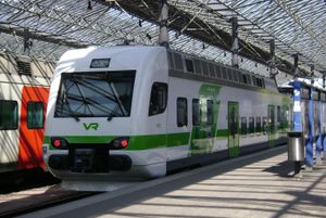 헬싱키 중앙역(Helsinki railway station)에 있는 VR Sm4 EMU