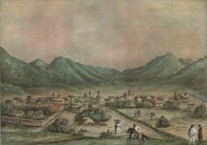 1851년 화가 후안 마누엘 베스네스 에 이리고옌의 살타 풍경