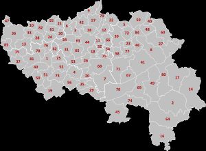 리에주주 행정구역