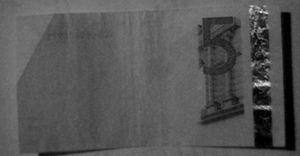 적외선 아래의 5유로 지폐(ES1)