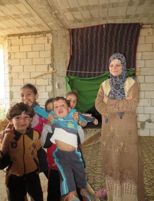 2013년, 다마스쿠스의 집을 버리고 도망친 시리아 난민