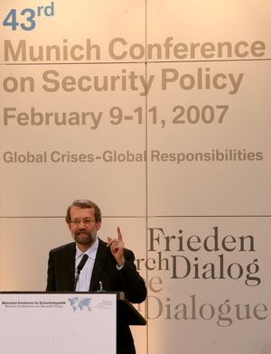 라리자니, 뮌헨 안보 회의 (2007년 2월)