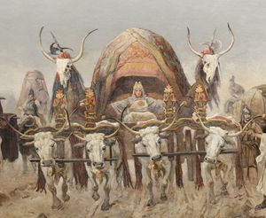 헝가리인의 도착 (사이클로라마)의 세부 사항