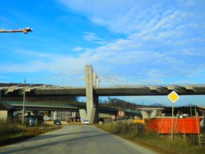 프레쇼우 남서부 우회도로 건설 현장