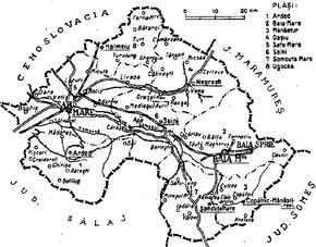 1938년 사투마레주의 지도.