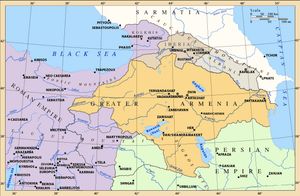 4세기의 코카서스 지도