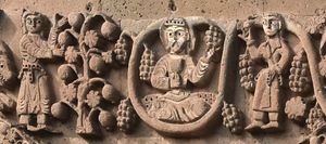 아크다마르 교회의 가기크 1세 아르주니 부조 (915–921)