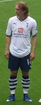 2008년 8월 토트넘 홋스퍼에서 활약하는 모드리치