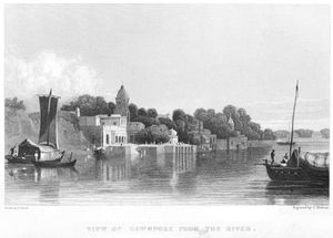 1858년 강에서 본 칸푸르