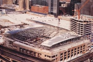 1998년 건설 중인 에어 캐나다 센터