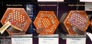 듀엣 콘서티나, 잉글리시 콘서티나, 앵글로 콘서티나