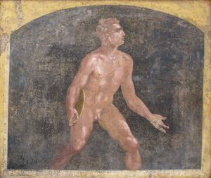 스타비아의 로마 시대 원반 던지기 선수, 빌라 아리아나, 서기 1세기