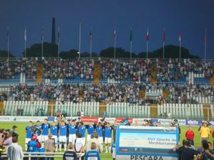 이탈리아와 스페인의 축구 결승전.