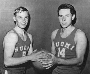 1967년, Jyrki Immonen(왼쪽)과 국가대표팀 동료 테이요 피네만