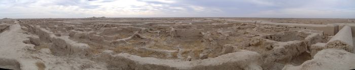 투르크메니스탄 마리주 유적 파노라마