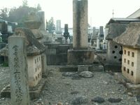 조양사 경내에 있는 우에스기 노리마사의 묘