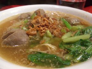 인도네시아 박소 국수 수프