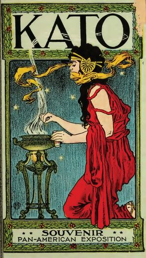 1901년 범아메리카 박람회에서 배포된 Kato Coffee Co.의 팜플렛 표지