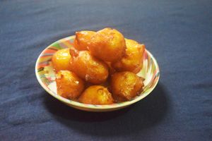 야자 열매 과일로 만든 디저트